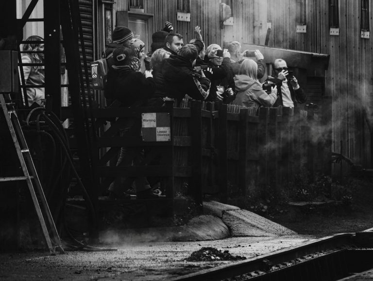 Photo Scrum at the Deviation Shed