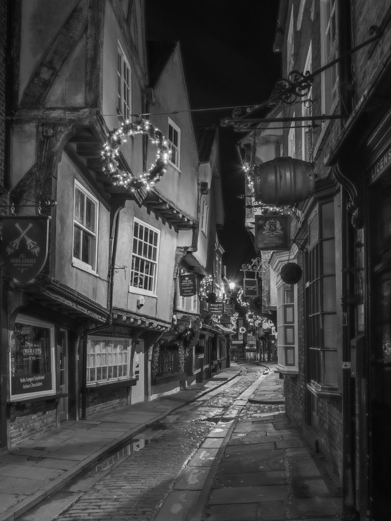 York Shambles at Night